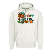 Oatmeal Heather just a little moody coffee cup long haired cow Zipper Hoodie - Jasminsmagicworld