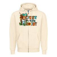 Sandshell just a little moody coffee cup long haired cow Zipper Hoodie - Jasminsmagicworld