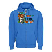 True Royal just a little moody coffee cup long haired cow Zipper Hoodie - Jasminsmagicworld