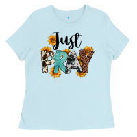 Baby Blue Just Pray Ladies Tee - FaDigitalArtStudio