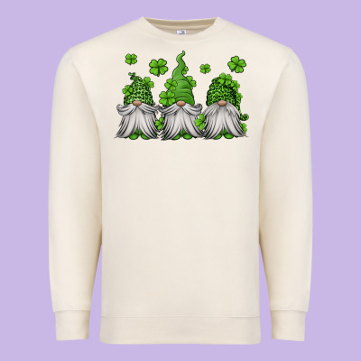 St Patricks Gnomes Premium Sweatshirt Designed By Jasminsmagicworld