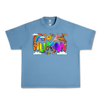 Pebble Blue human pride Urban Heavy Tee - LillyAllenDesigns