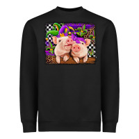 Black mardi gras western leopard pigs Heavyweight Sweatshirt - Jasminsmagicworld