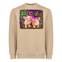 Mushroom mardi gras western leopard pigs Heavyweight Sweatshirt - Jasminsmagicworld