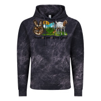 Cloud Black peace love boer goat Vintage Hoodie - LillyAllenDesigns