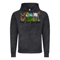 Vintage Black peace love boer goat Vintage Hoodie - LillyAllenDesigns