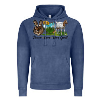 Vintage Denim peace love boer goat Vintage Hoodie - LillyAllenDesigns