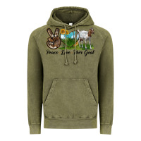 Vintage Olive peace love boer goat Vintage Hoodie - LillyAllenDesigns