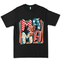 Black 4th of July mama with lightning bolt Premium Tee - FaDigitalArtStudio
