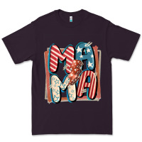 Plum 4th of July mama with lightning bolt Premium Tee - FaDigitalArtStudio