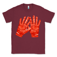 Burgundy receiver gloves fa element 1 Classic Tee - FaDigitalArtStudio