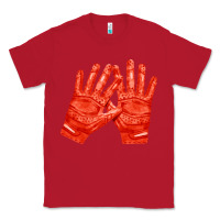Red receiver gloves fa element 1 Classic Tee - FaDigitalArtStudio
