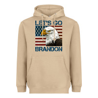 Mushroom american bald eagle let's go brandon Heavyweight Hoodie - Jasminsmagicworld