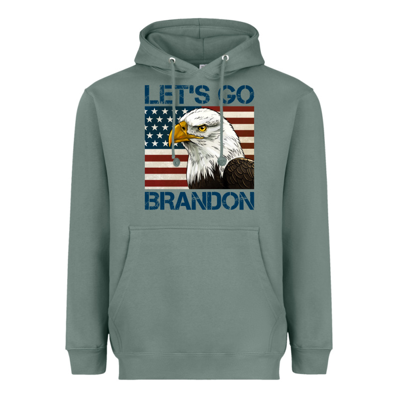 American Bald Eagle Let's Go Brandon Heavyweight Hoodie by Jasminsmagicworld | Teevron
