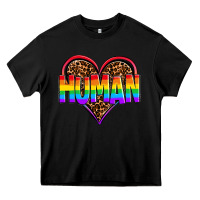 Black lgbt pride human Heavy Core Tee - OliviaCreatesArt