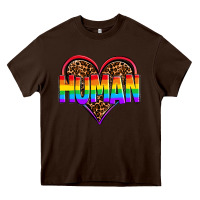 Chocolate Brown lgbt pride human Heavy Core Tee - OliviaCreatesArt