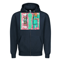 Navy nurse  blonde woman Zipper Hoodie - RanaPortraitStore