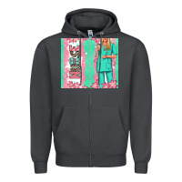 Smoke nurse  blonde woman Zipper Hoodie - RanaPortraitStore