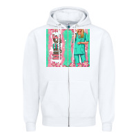 White nurse  blonde woman Zipper Hoodie - RanaPortraitStore
