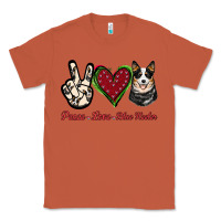 Copper Peace Love Blue Heeler Classic Tee - Jasminsmagicworld
