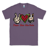 Lavender Peace Love Blue Heeler Classic Tee - Jasminsmagicworld