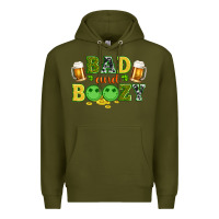 Army Green bad and boozy wıth beer and coins Premium Hoodie - Artiststas