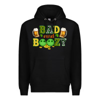 Black bad and boozy wıth beer and coins Premium Hoodie - Artiststas