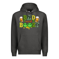 Charcoal Heather bad and boozy wıth beer and coins Premium Hoodie - Artiststas