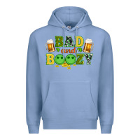 Colony Blue bad and boozy wıth beer and coins Premium Hoodie - Artiststas
