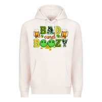 Pale Pink bad and boozy wıth beer and coins Premium Hoodie - Artiststas