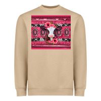 Mushroom pink gemstone baby calf western valentines day Heavyweight Sweatshirt - Jasminsmagicworld