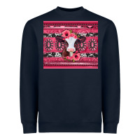 Navy pink gemstone baby calf western valentines day Heavyweight Sweatshirt - Jasminsmagicworld