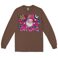 Chestnut merry Christmas santa Long Sleeve Tee - CowhideDigitalArt