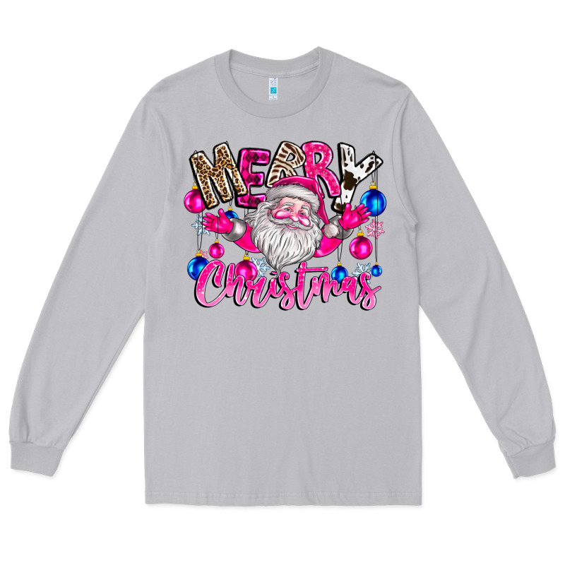 Merry Christmas Santa Long Sleeve Tee by CowhideDigitalArt | Teevron