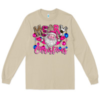 Mushroom merry Christmas santa Long Sleeve Tee - CowhideDigitalArt