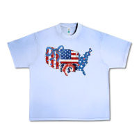 Grape Ice America map Urban Heavy Tee - CowhideDigitalArt