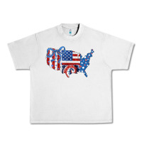Lunar Rock America map Urban Heavy Tee - CowhideDigitalArt