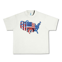 Pistachio America map Urban Heavy Tee - CowhideDigitalArt