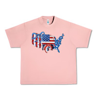 Salmon America map Urban Heavy Tee - CowhideDigitalArt