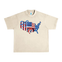 Sandshell America map Urban Heavy Tee - CowhideDigitalArt
