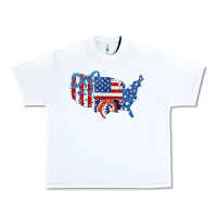 White America map Urban Heavy Tee - CowhideDigitalArt