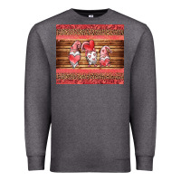 Charcoal Heather valentines day gnomes leopard Premium Sweatshirt - Jasminsmagicworld