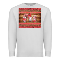 Dove Grey valentines day gnomes leopard Premium Sweatshirt - Jasminsmagicworld