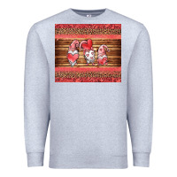 Heather Grey valentines day gnomes leopard Premium Sweatshirt - Jasminsmagicworld