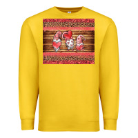 Valentines Day Gnomes Leopard Premium Sweatshirt | Teevron