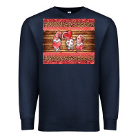 Navy valentines day gnomes leopard Premium Sweatshirt - Jasminsmagicworld