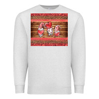 Oatmeal Heather valentines day gnomes leopard Premium Sweatshirt - Jasminsmagicworld