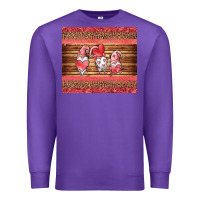Purple valentines day gnomes leopard Premium Sweatshirt - Jasminsmagicworld
