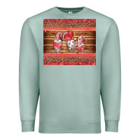 Seafoam valentines day gnomes leopard Premium Sweatshirt - Jasminsmagicworld
