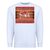 White valentines day gnomes leopard Premium Sweatshirt - Jasminsmagicworld